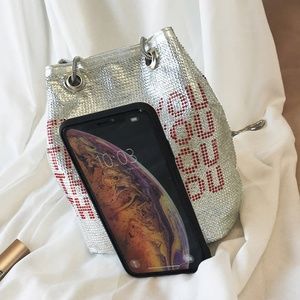 Rhinestone Thank You Bag